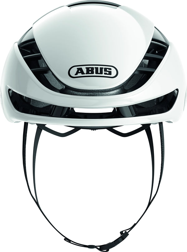 Abus Gamechanger 2.0 Shiny White. Hvid Aerohjelm til landevej