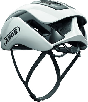 Abus Gamechanger 2.0 Shiny White. Hvid Aerohjelm til landevej