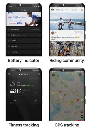 Livall Evo 21 | smart cykelhjelm LED lys
