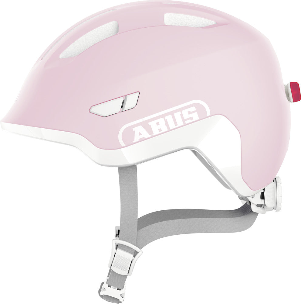 Abus Smiley 3.0 Ace LED Pure Rose. Cykelhjelm til baby og barn