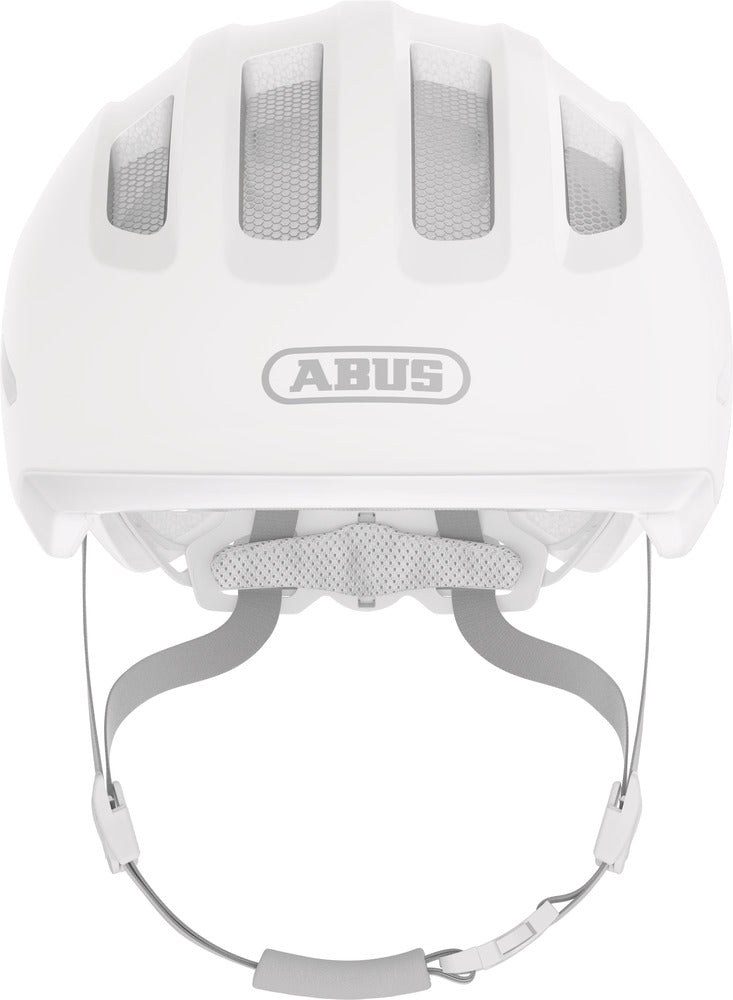 Abus Smiley 3.0 Ace LED Pure White. Cykelhjelm til baby og barn