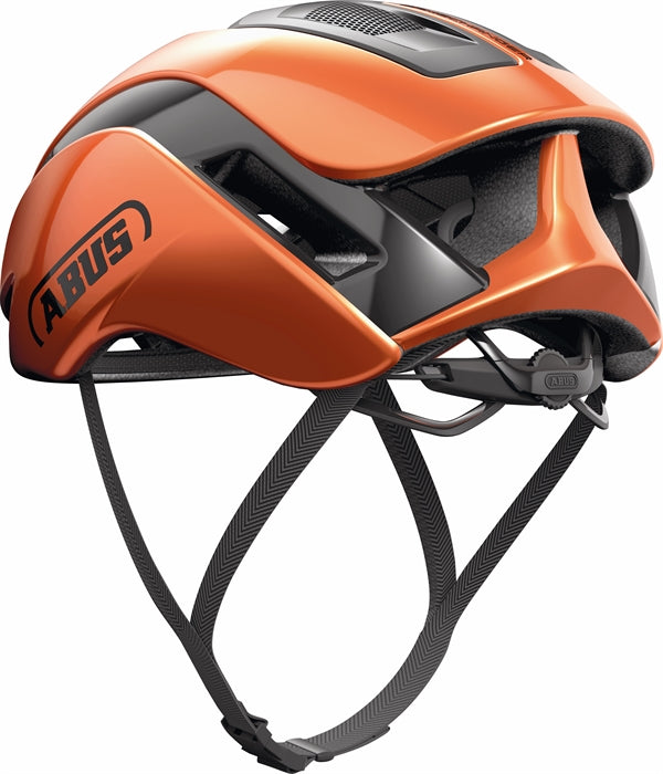 Abus Gamechanger 2.0 Goldfish Orange. Orange aerohjelm til tri og landevej