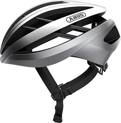 Abus Aventor Gleam Silver racerhjelm str. 58-61 cm