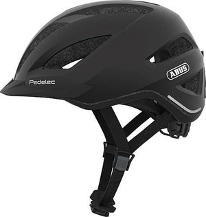 Abus Pedelec 1.1 Black Edition med regnslag og LED lys - El cykelhjelm str. M