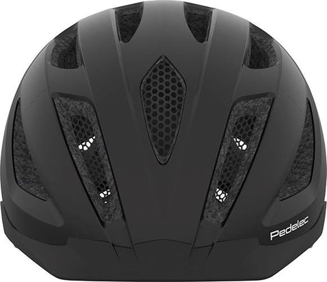 Abus Pedelec 1.1 Black Edition med regnslag og LED lys. Cykelhjelm til elcykel