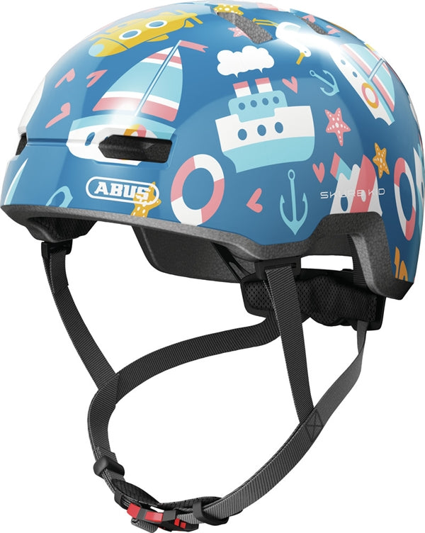 Abus Skurb Kid Blue Sailor. Cykelhjelm til baby og barn