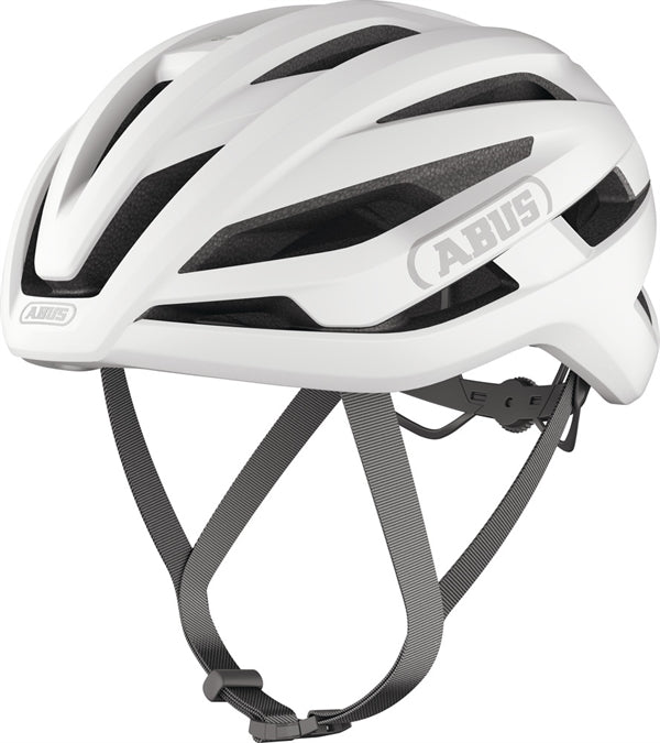 Abus StormChaser Ace Polar White. Cykelhjelm produceret i Italien