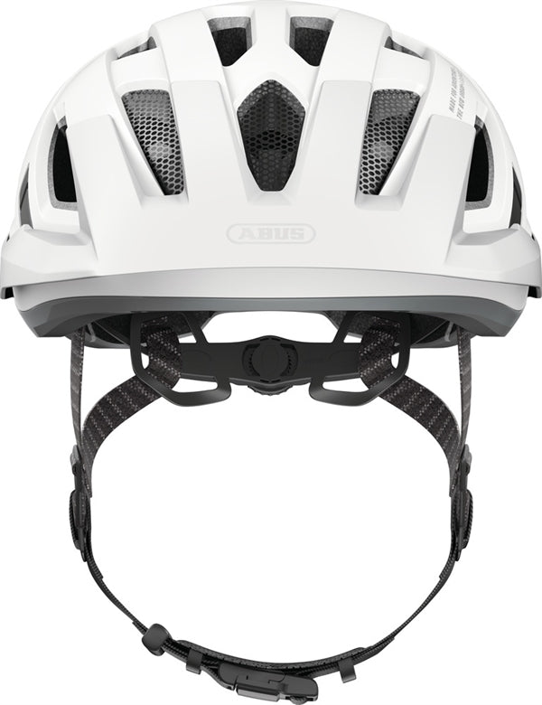 Abus Urban-I 3.0 Ace Polar White LED lys | hvid cykelhjelm med stor skærm foran