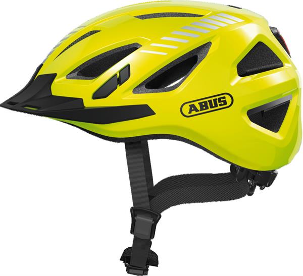 Abus Urban-I 3.0 Cykelhjelm Signal Yellow med LED lys