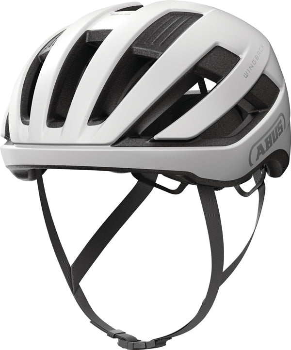 Abus Wingback Polar White. Hvid cykelhjelm produceret i Italien