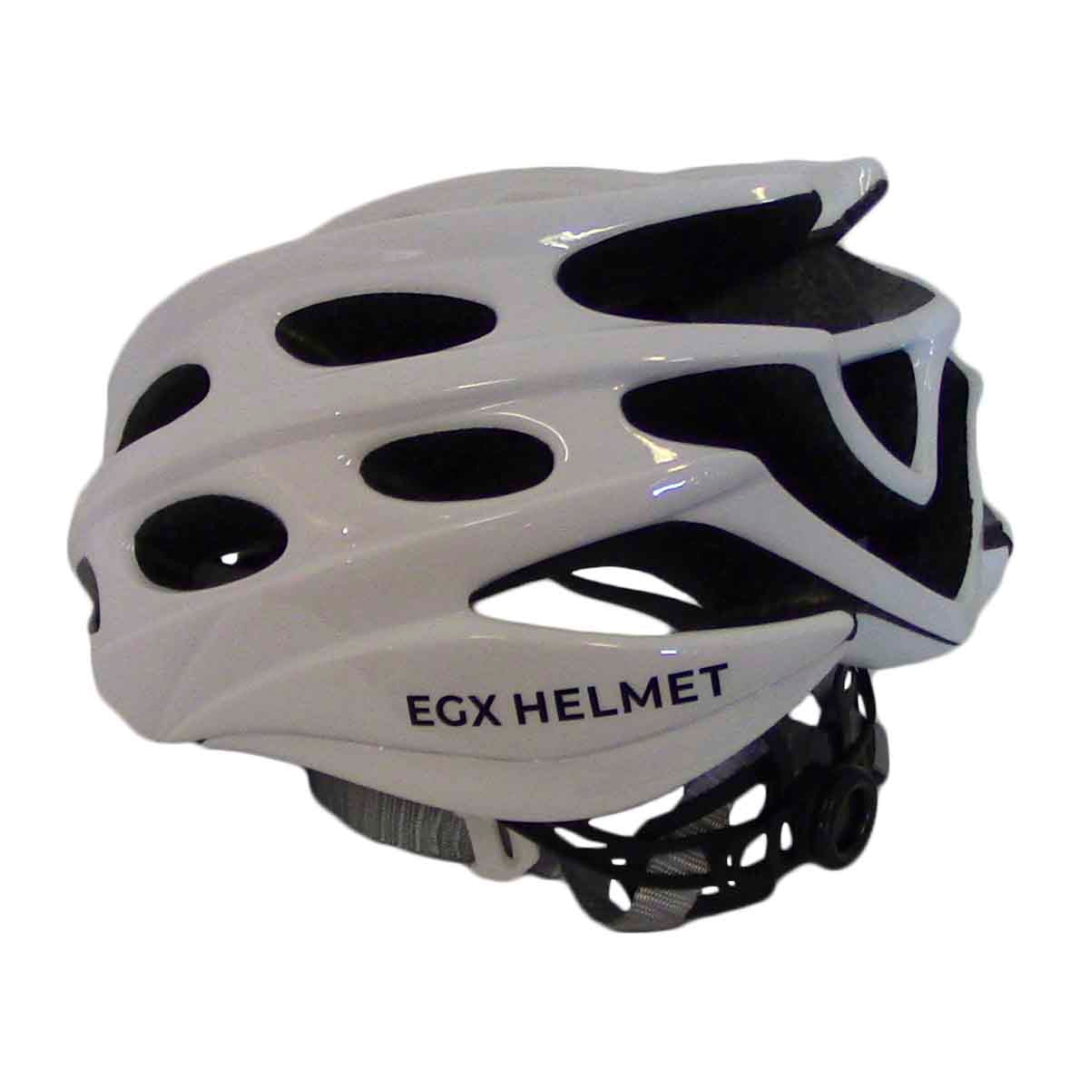 EGX Helmet City Road Shiny White | blank hvid cykelhjelm til landevej og sport