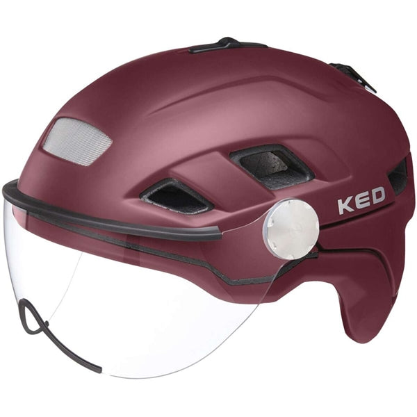 Ked B-Vis X-Lite Dark Merlot Matt | cykelhjelm med visir. Made in Germany