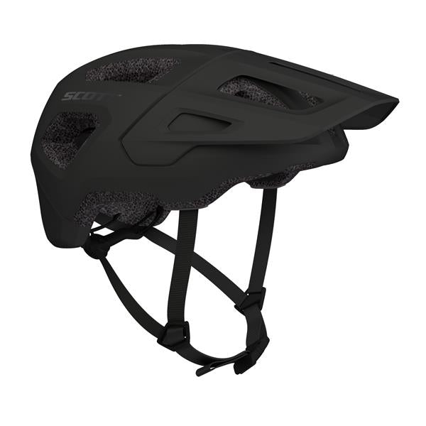 Scott Argo Plus (Mips) Black Matt | sort mtb hjelm med brilleholder bag på